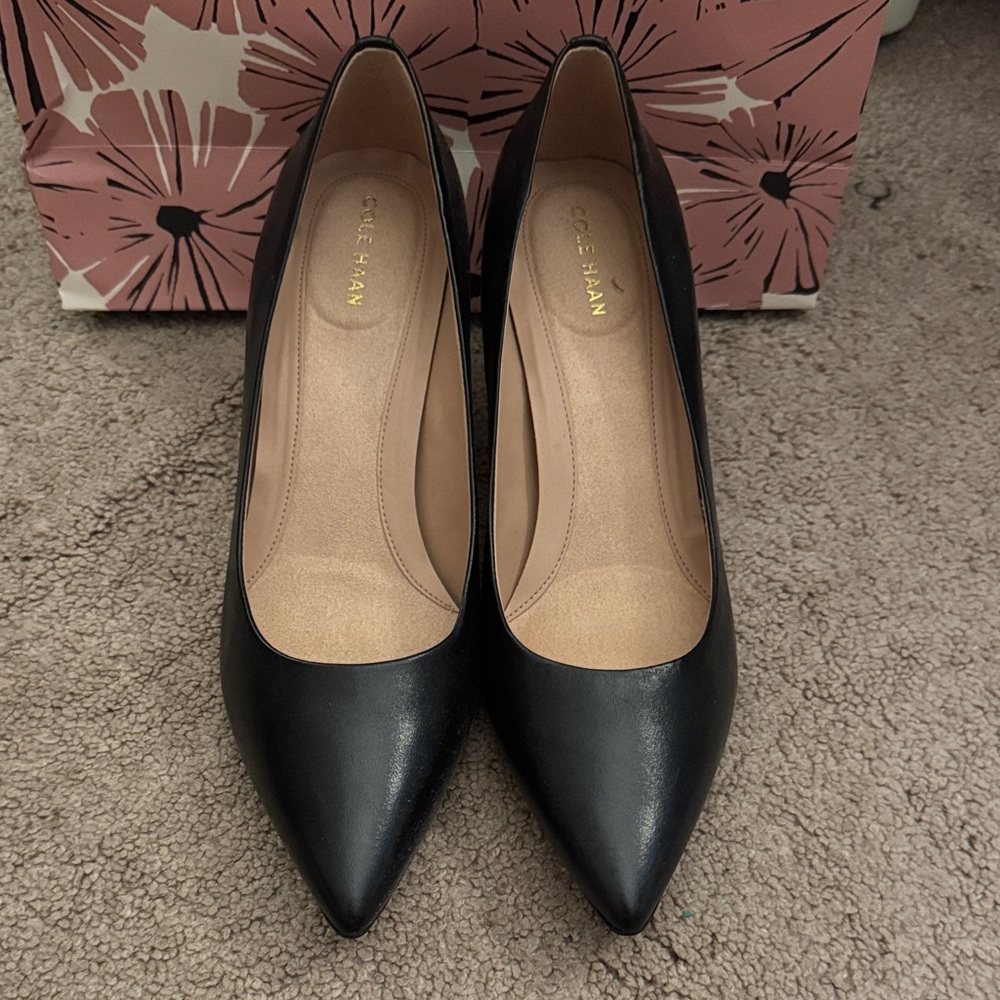 Cole Haan Women's Black Leather Heels